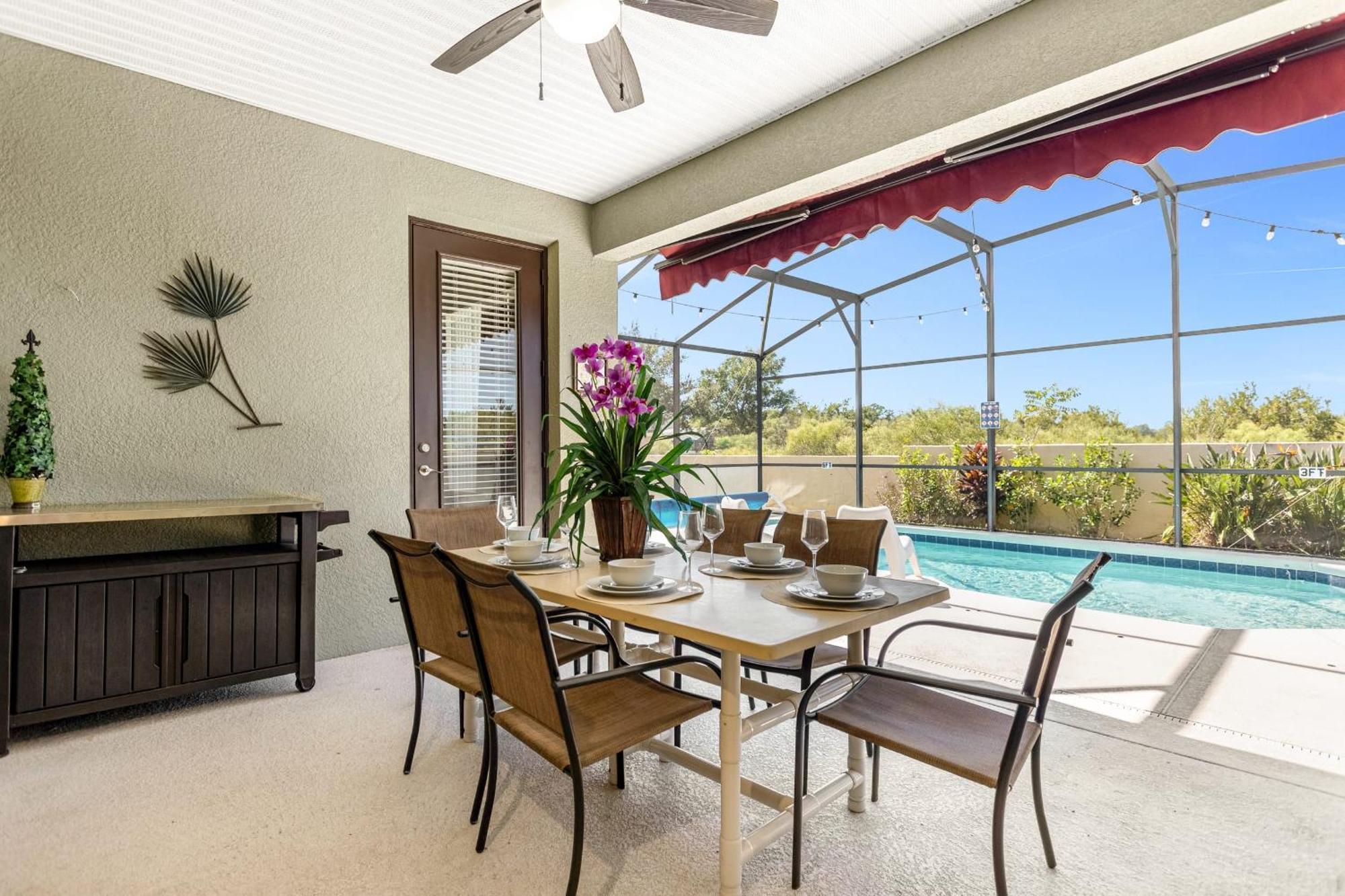 Luxury 4Br Home - Private Pool Bbq - Near Disney Kissimmee Luaran gambar